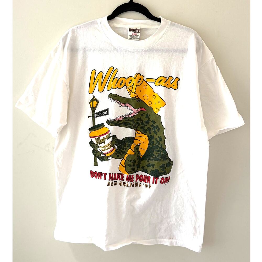 Vintage 90s Green Bay Packers Super Bowl 1997 T-Shirt Whoop-ass Alligator Sz XL